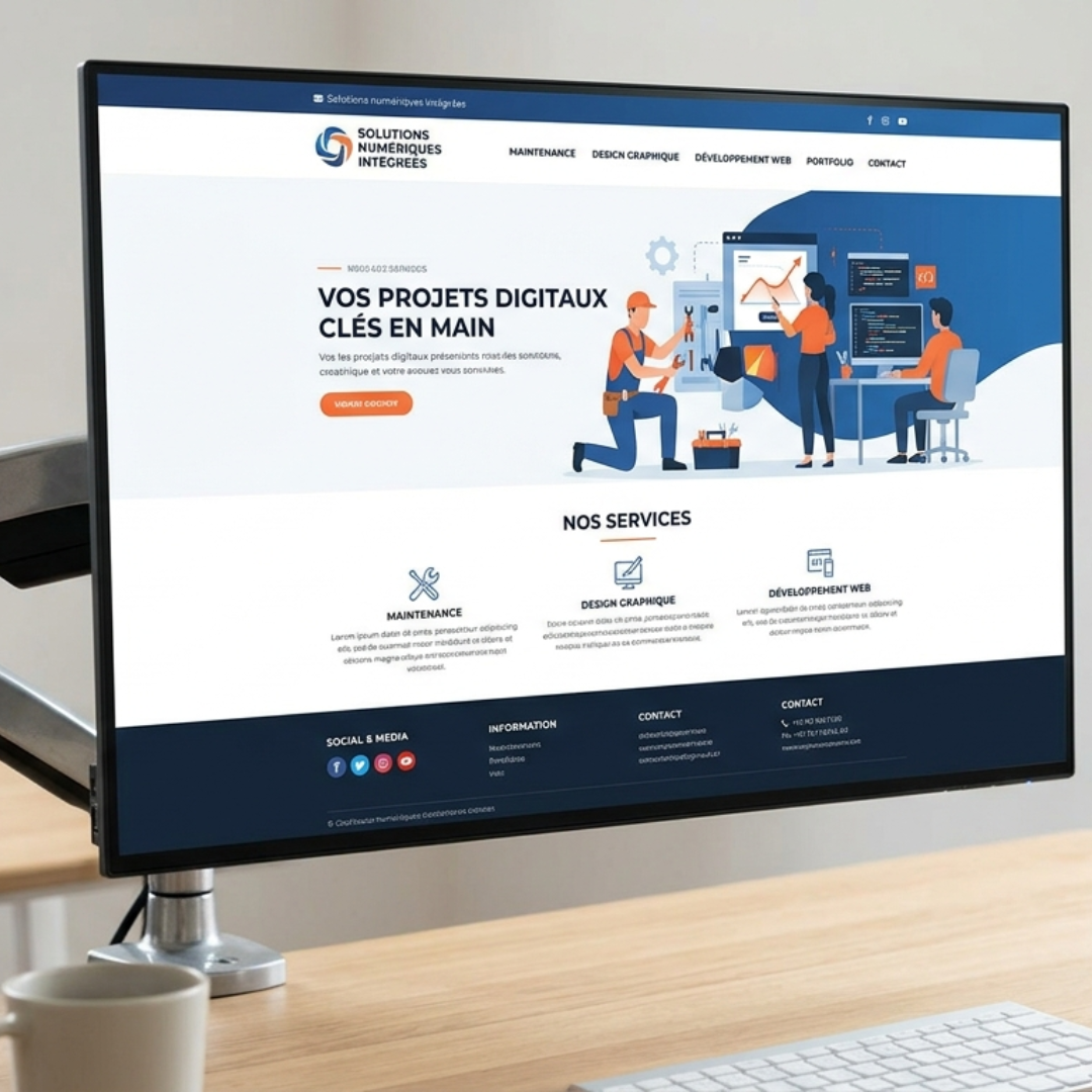 Aperçu Site Web Desktop
